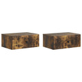 vidaXL Szafka Nocna z szufladą 2 pcs Dąb wędzony 49 x 34,5 x 20 cm