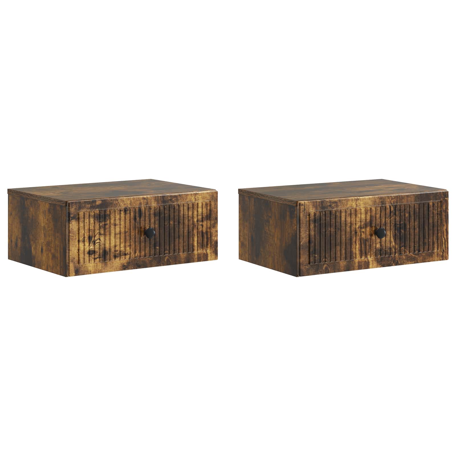 vidaXL Szafka Nocna z szufladą 2 pcs Dąb wędzony 49 x 34,5 x 20 cm