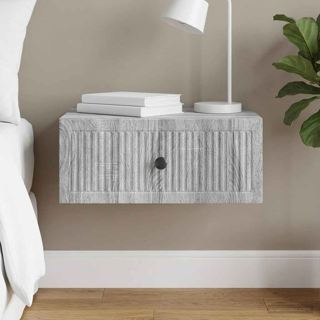 vidaXL Szafka Nocna Szary Sonoma 49 x 34,5 x 20 cm Drewno inżynieryjne