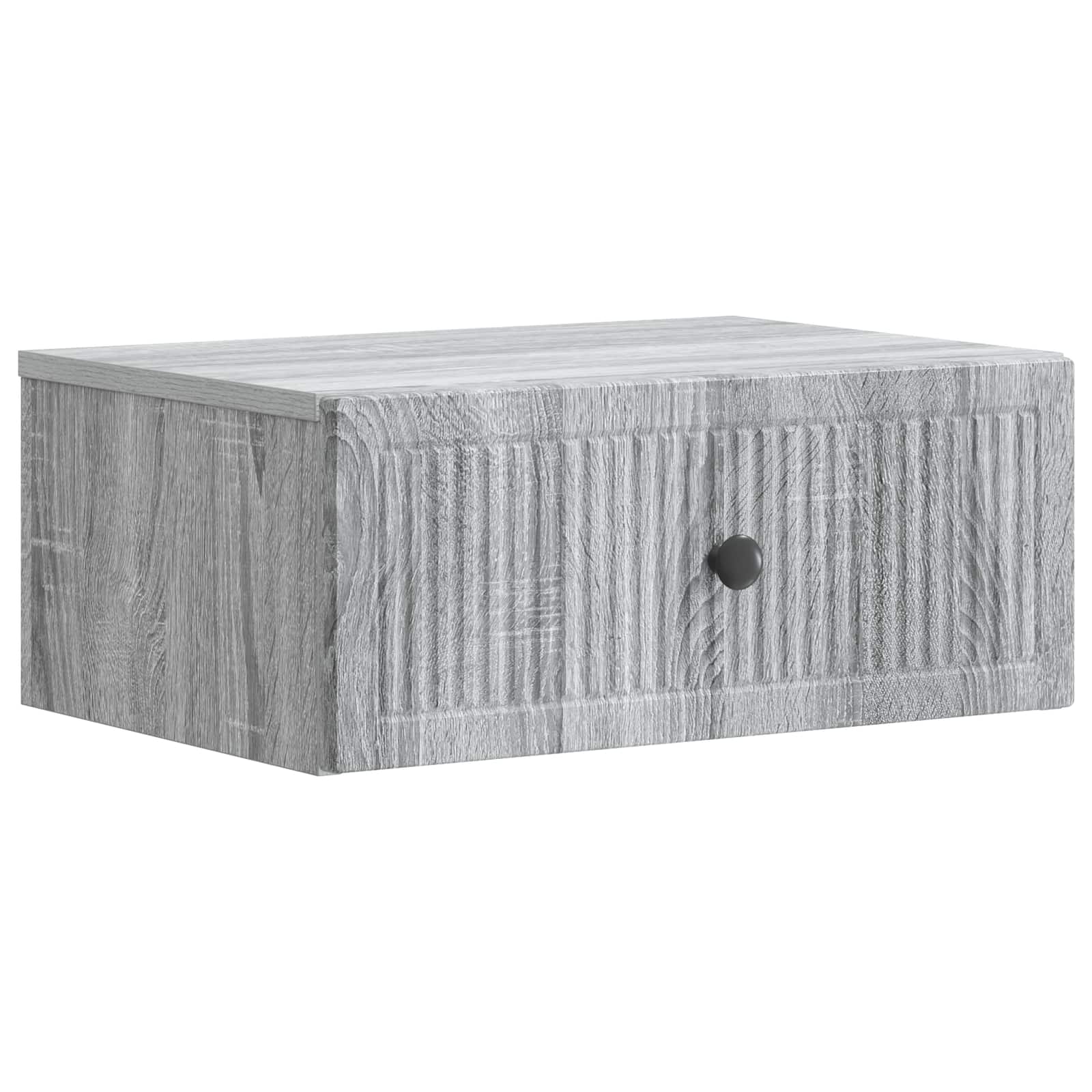 vidaXL Szafka Nocna z szufladą 2 pcs Szary Sonoma 49 x 34,5 x 20 cm