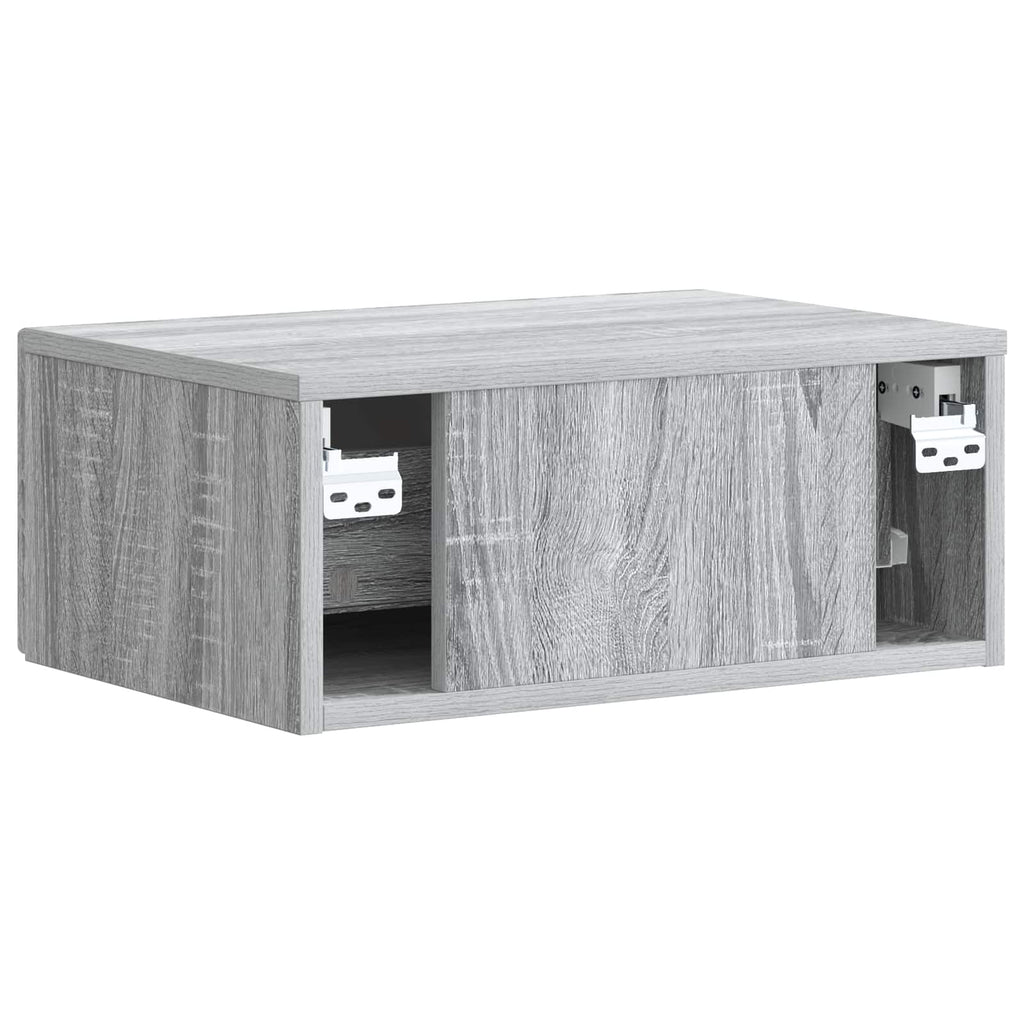vidaXL Szafka Nocna z szufladą 2 pcs Szary Sonoma 49 x 34,5 x 20 cm