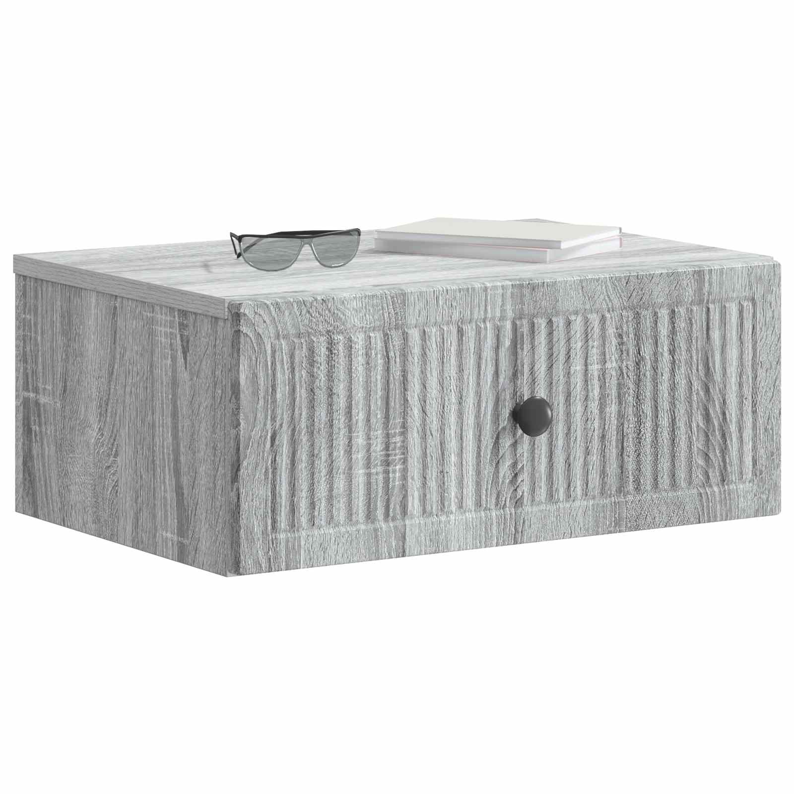 vidaXL Szafka Nocna z szufladą 2 pcs Szary Sonoma 49 x 34,5 x 20 cm