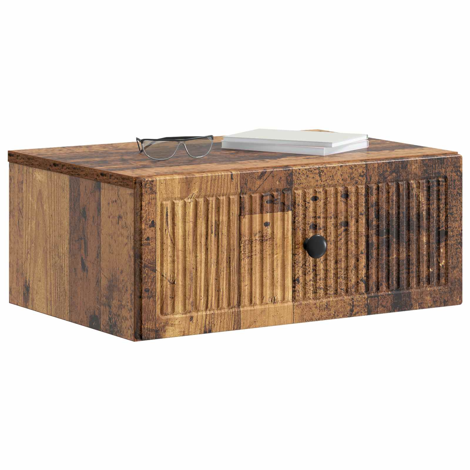 vidaXL Szafka Nocna z szufladą 2 pcs Stare drewno 49 x 34,5 x 20 cm