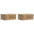 vidaXL Szafka Nocna z szufladą 2 pcs Dąb artisan 49 x 34,5 x 20 cm