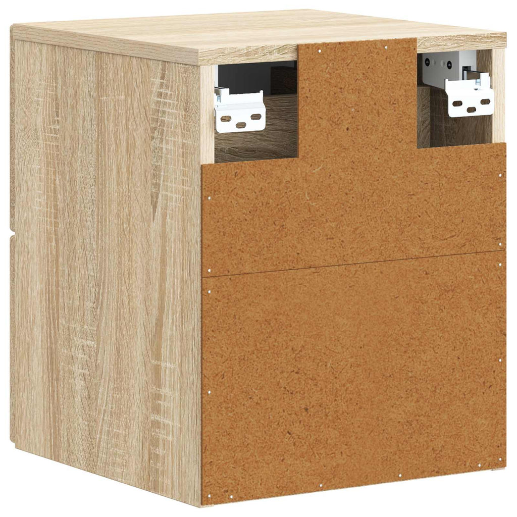 vidaXL Wisząca Szafka Nocna z szufladą dąb Sonoma 33 x 34,5 x 40 cm