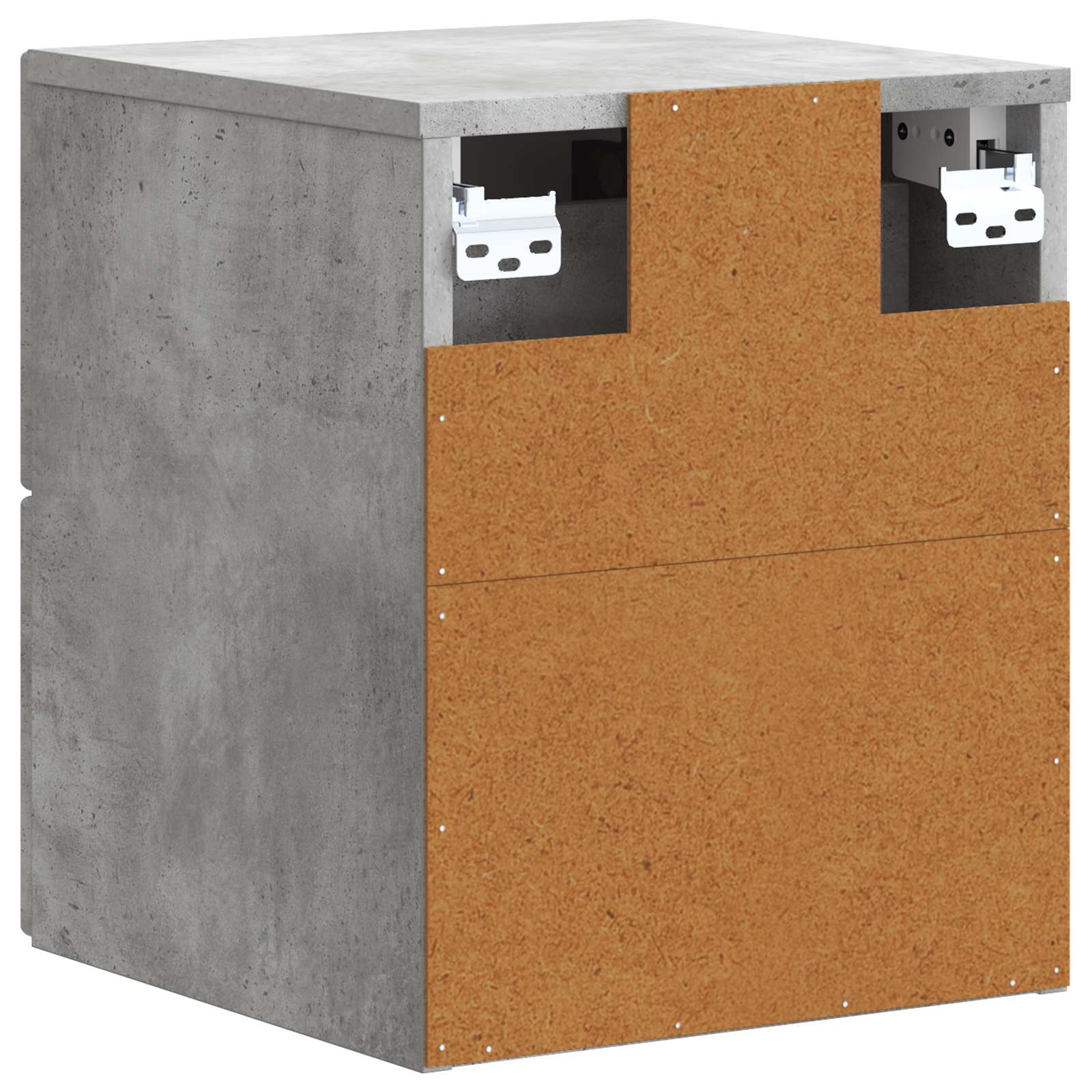 vidaXL Wisząca Szafka Nocna Betonowy szary 33 x 34,5 x 40 cm