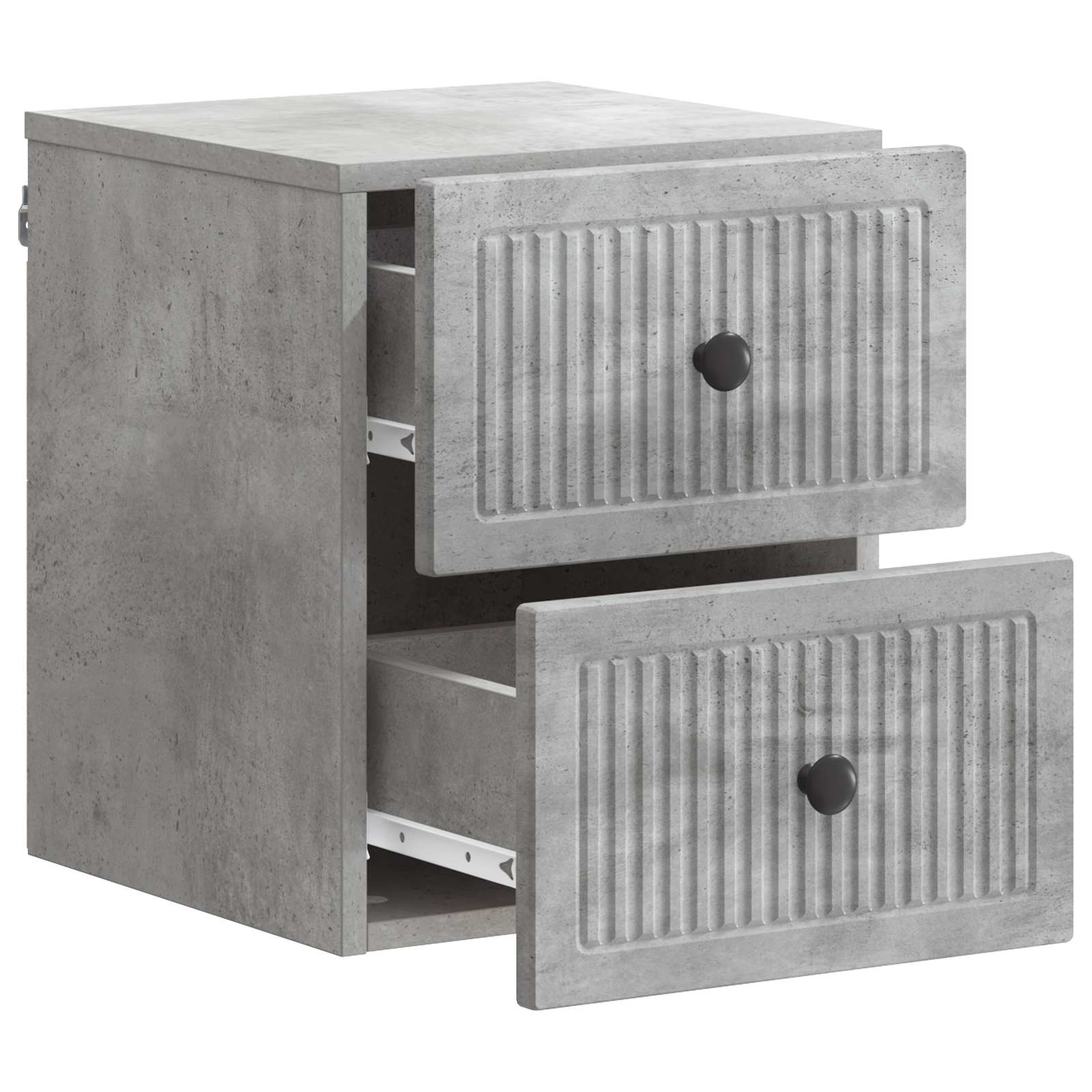 vidaXL Wisząca Szafka Nocna 2 pcs Betonowy szary 33 x 34,5 x 40 cm
