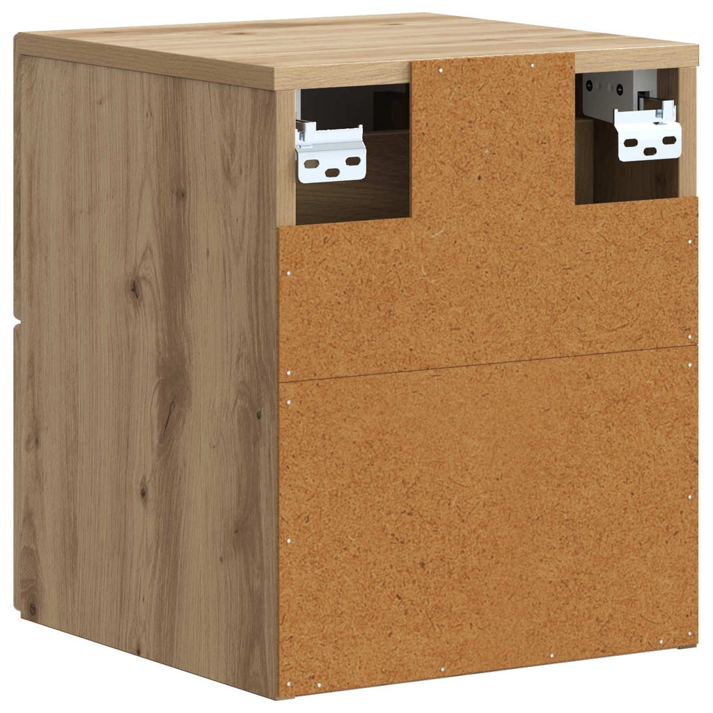vidaXL Wisząca Szafka Nocna 2 pcs Dąb artisan 33 x 34,5 x 40 cm
