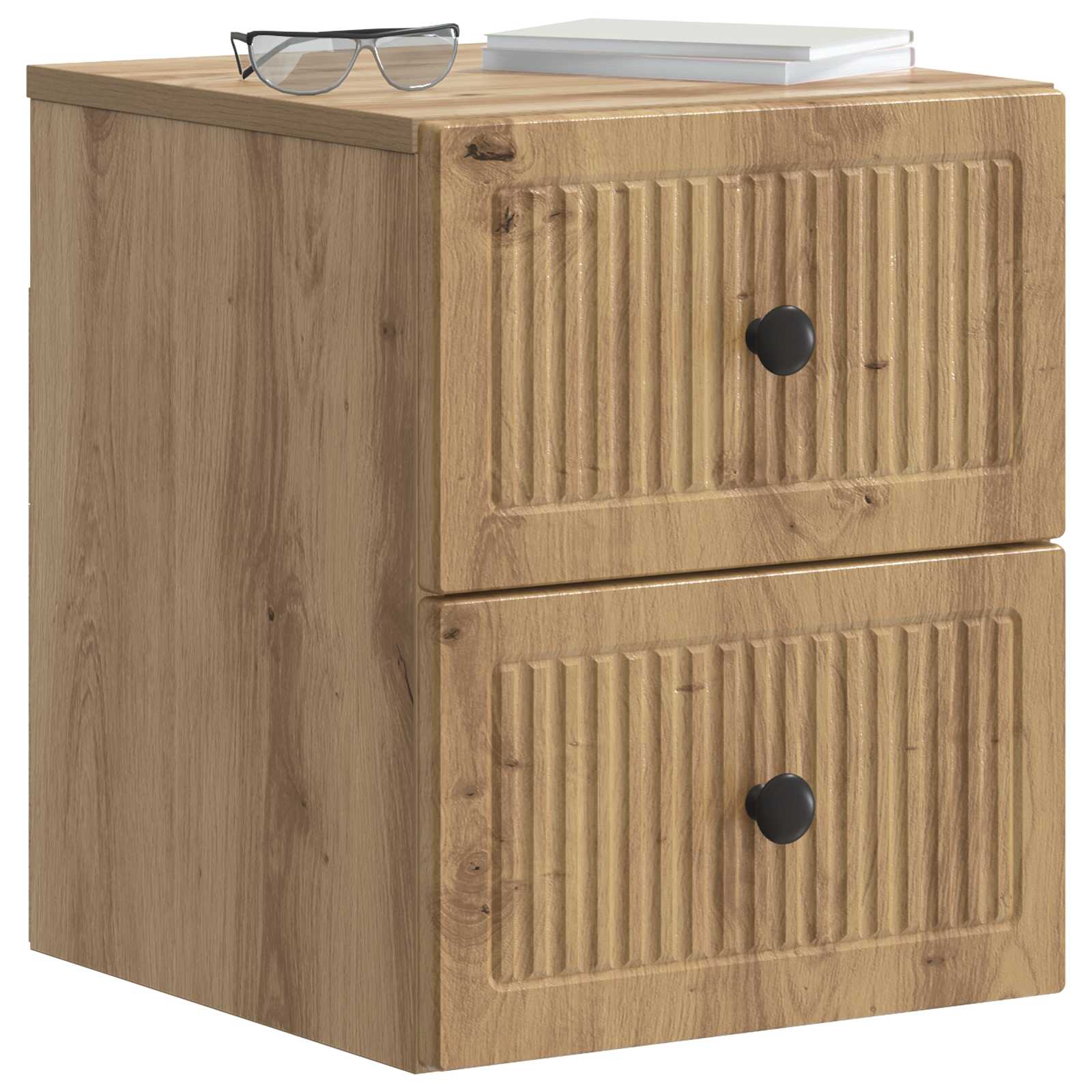 vidaXL Wisząca Szafka Nocna 2 pcs Dąb artisan 33 x 34,5 x 40 cm