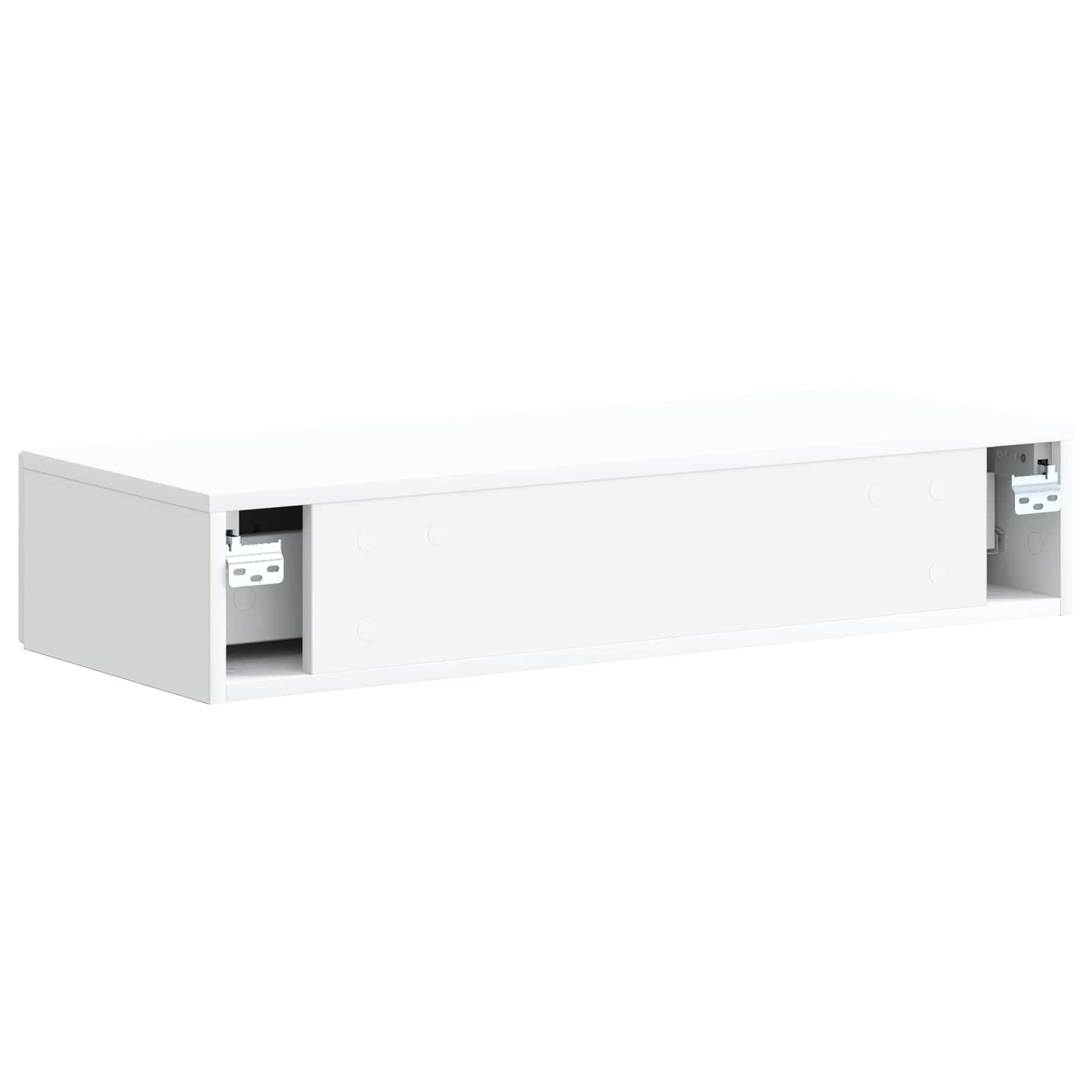 vidaXL Stolik boczny montowany na ścianie Biały 87,5 x 34,5 x 17 cm