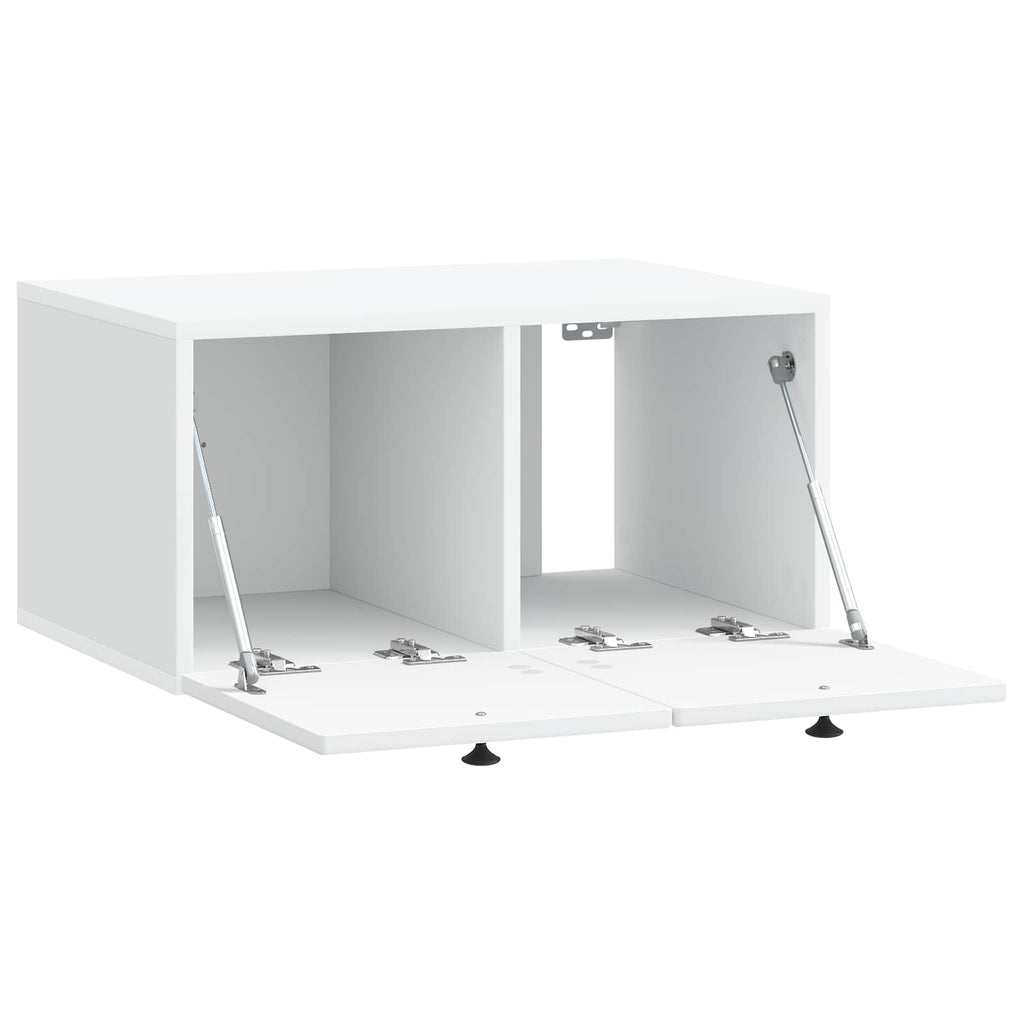 vidaXL Szafka RTV montowana na ścianie Biały 59,5 x 41 x 30 cm