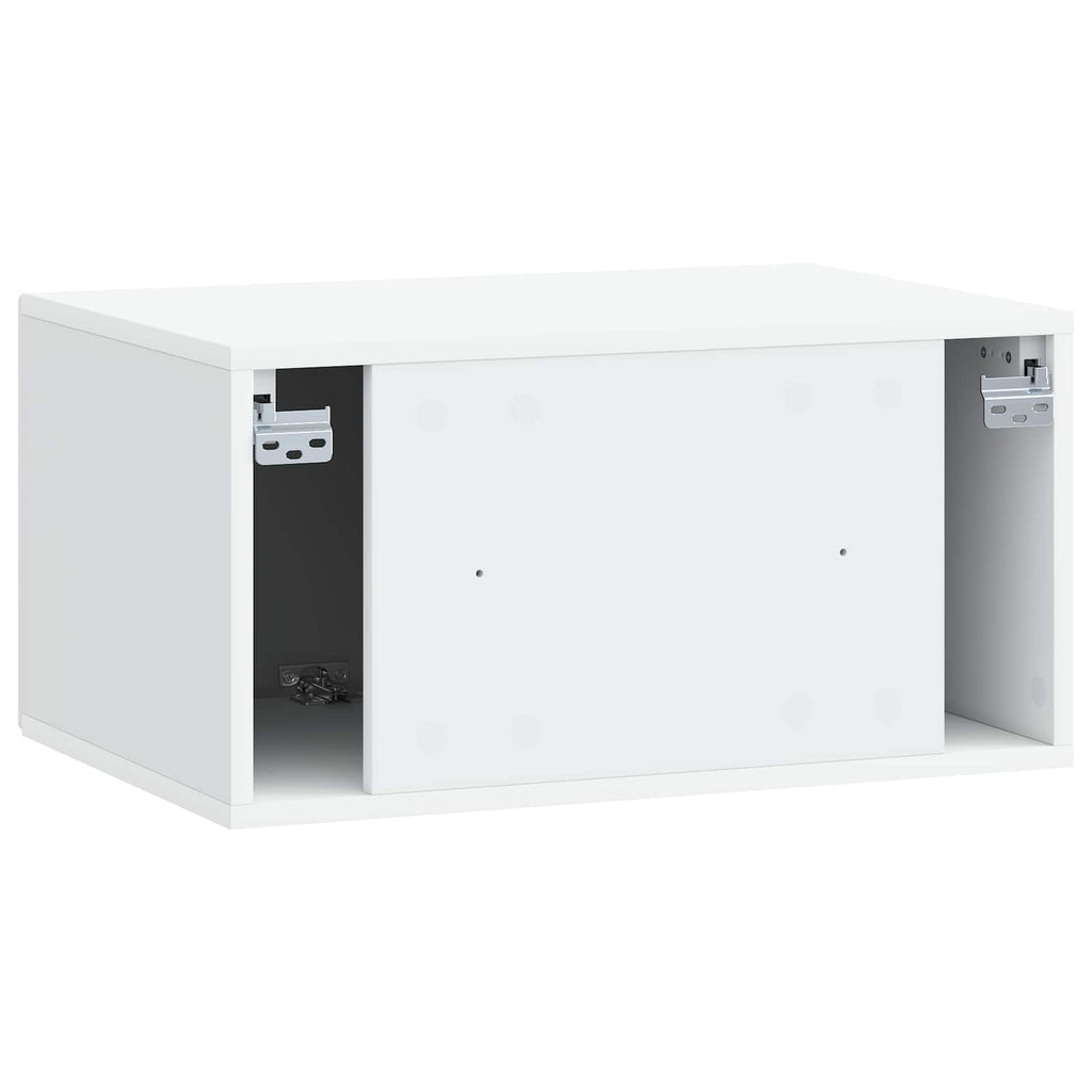 vidaXL Szafka RTV montowana na ścianie Biały 59,5 x 41 x 30 cm