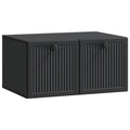 vidaXL Szafka RTV montowana na ścianie Czarny 59,5 x 41 x 30 cm