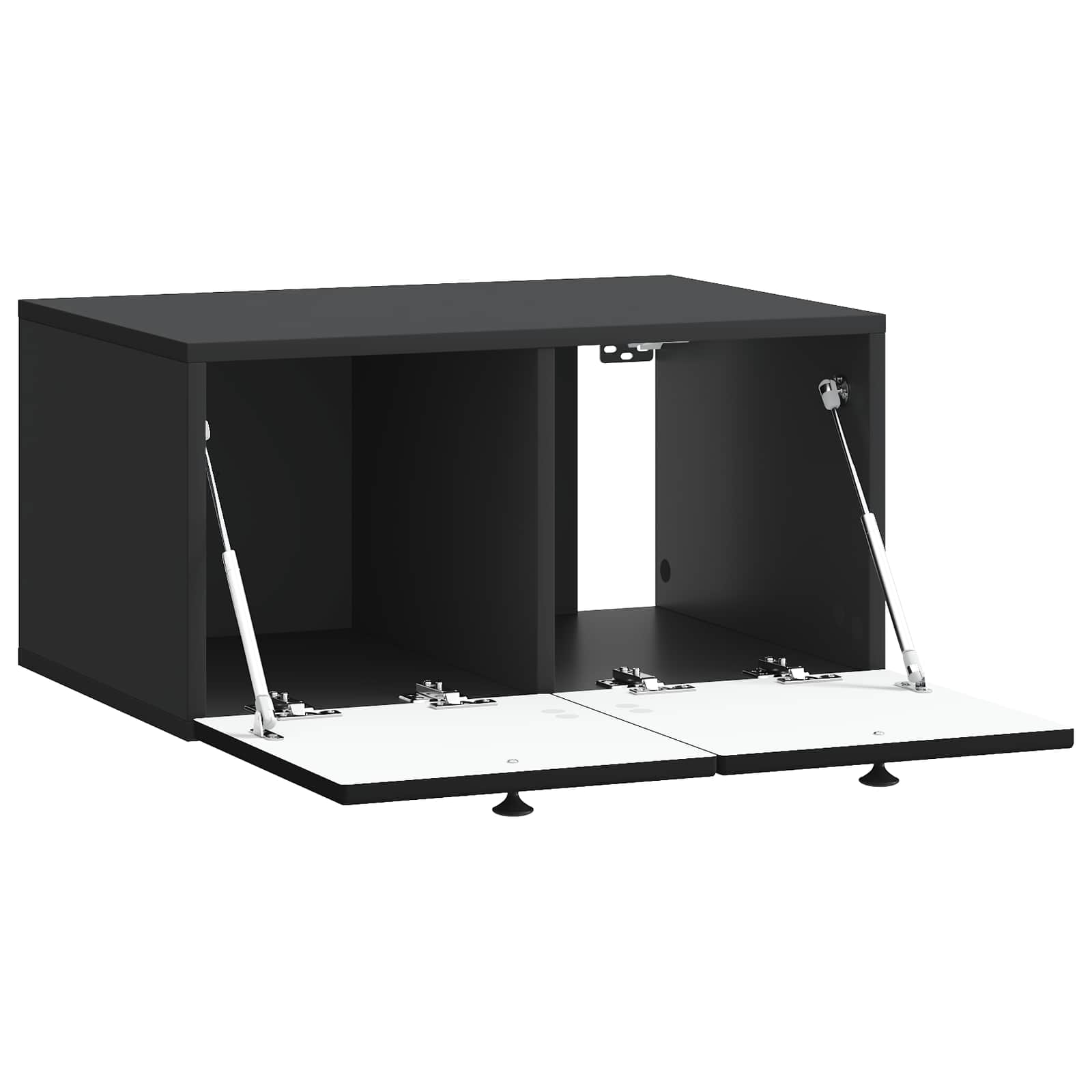 vidaXL Szafka RTV montowana na ścianie Czarny 59,5 x 41 x 30 cm