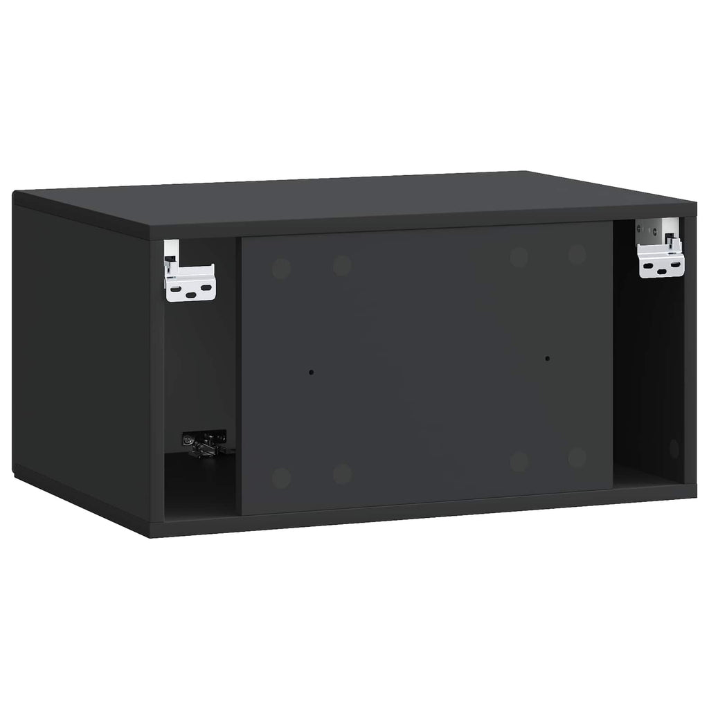 vidaXL Szafka RTV montowana na ścianie Czarny 59,5 x 41 x 30 cm
