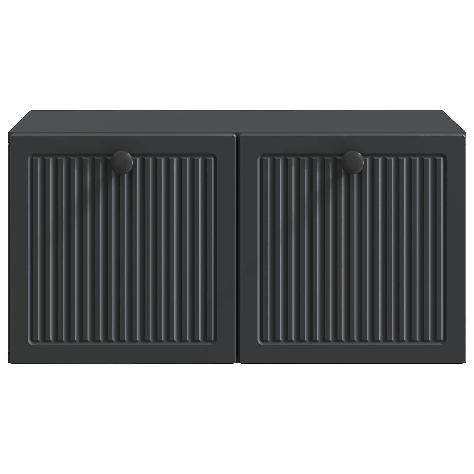 vidaXL Szafka RTV montowana na ścianie Czarny 59,5 x 41 x 30 cm