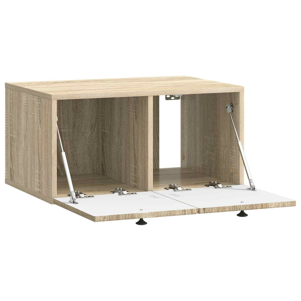vidaXL Szafka RTV montowana na ścianie dąb Sonoma 59,5 x 41 x 30 cm