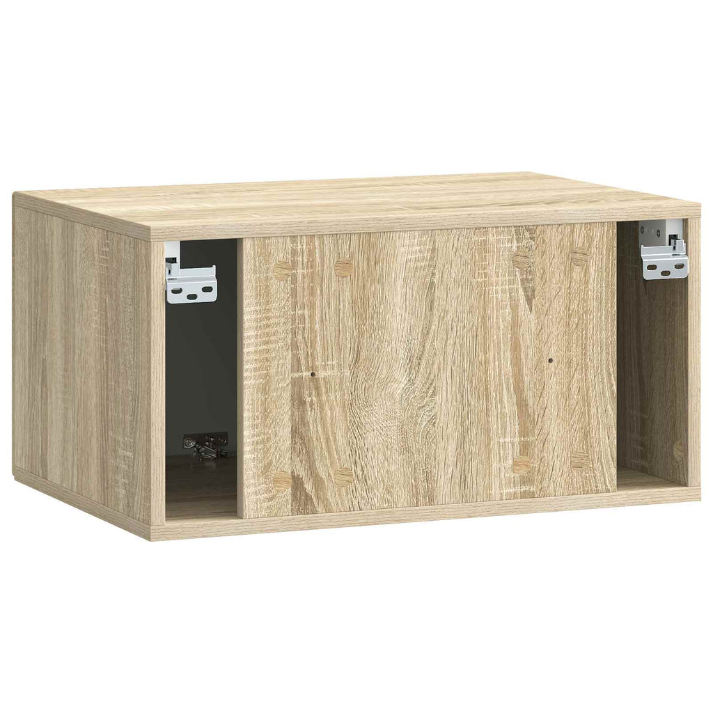 vidaXL Szafka RTV montowana na ścianie dąb Sonoma 59,5 x 41 x 30 cm