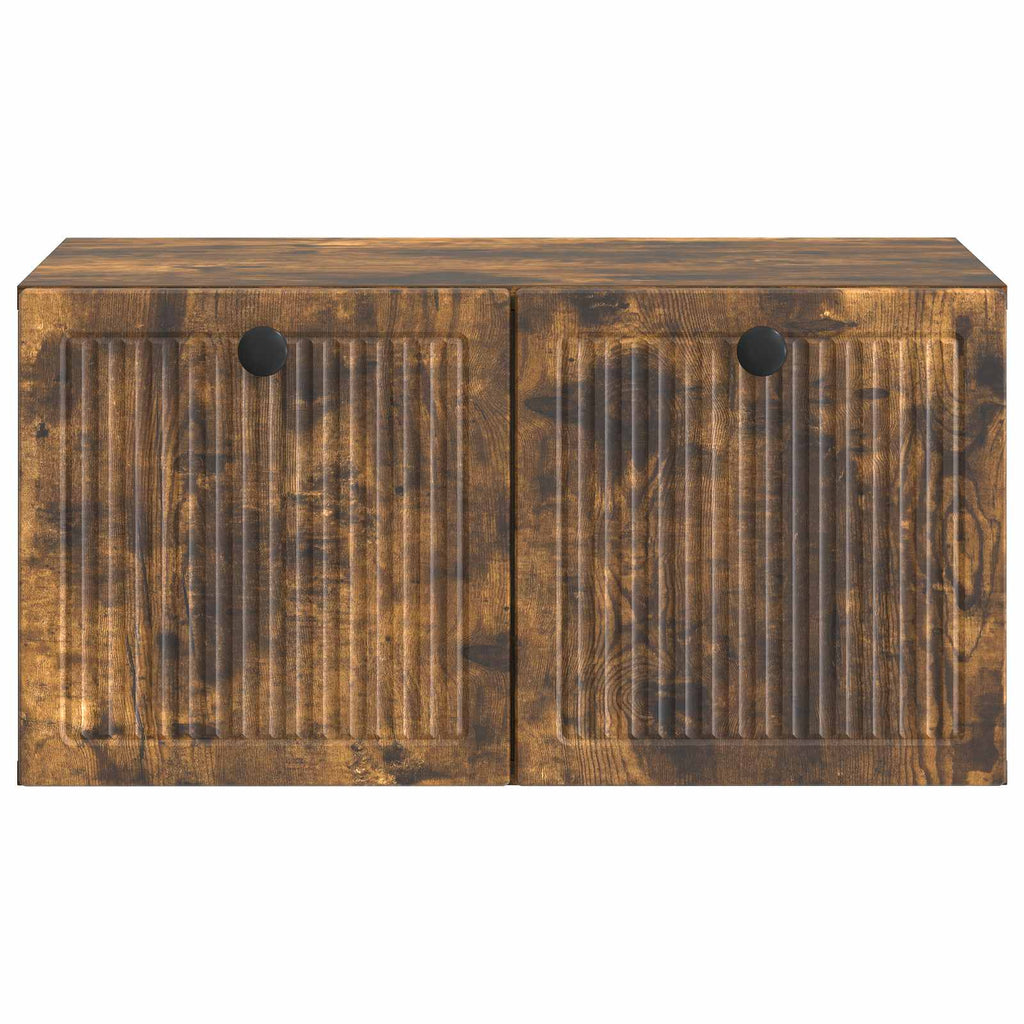 vidaXL Szafka RTV montowana na ścianie Dąb wędzony 59,5 x 41 x 30 cm