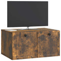 vidaXL Szafka RTV montowana na ścianie Dąb wędzony 59,5 x 41 x 30 cm