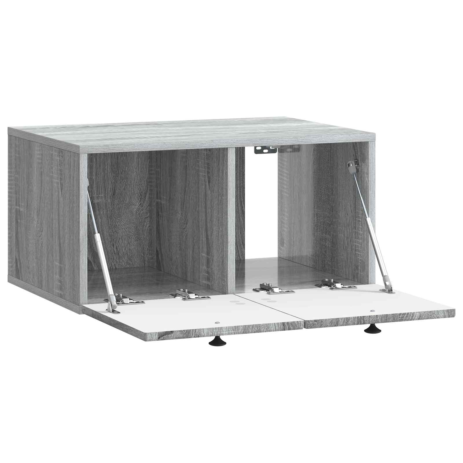 vidaXL Szafka RTV montowana na ścianie Szary Sonoma 59,5 x 41 x 30 cm