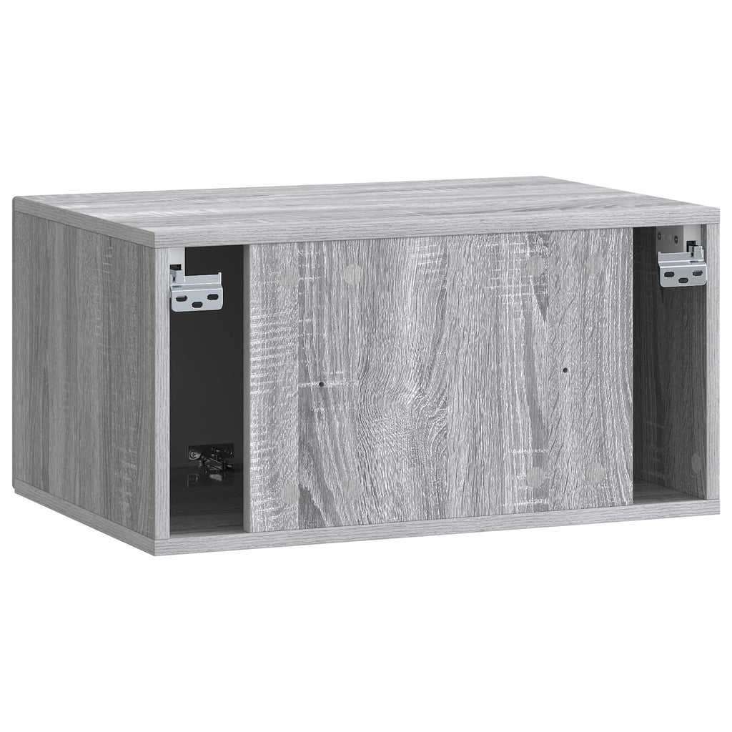 vidaXL Szafka RTV montowana na ścianie Szary Sonoma 59,5 x 41 x 30 cm
