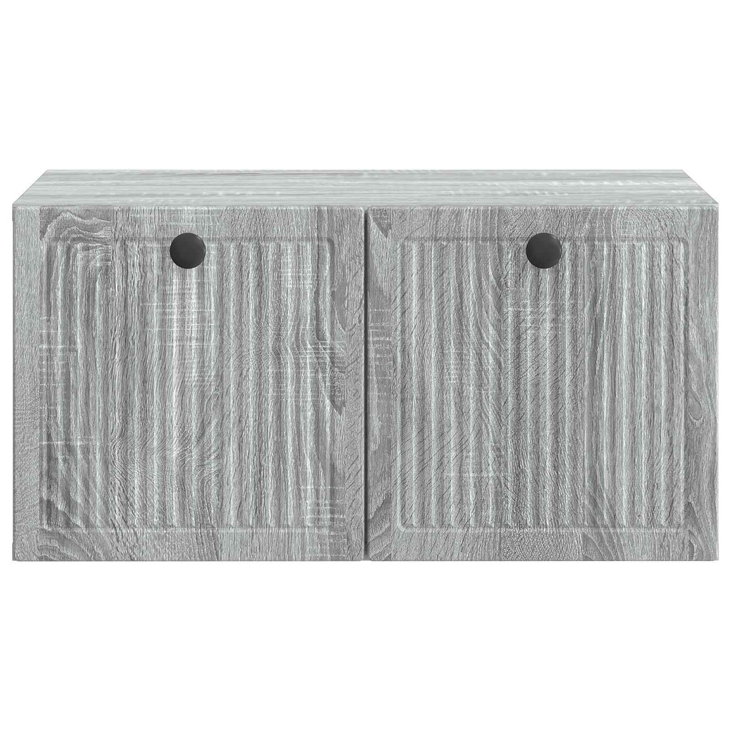 vidaXL Szafka RTV montowana na ścianie Szary Sonoma 59,5 x 41 x 30 cm