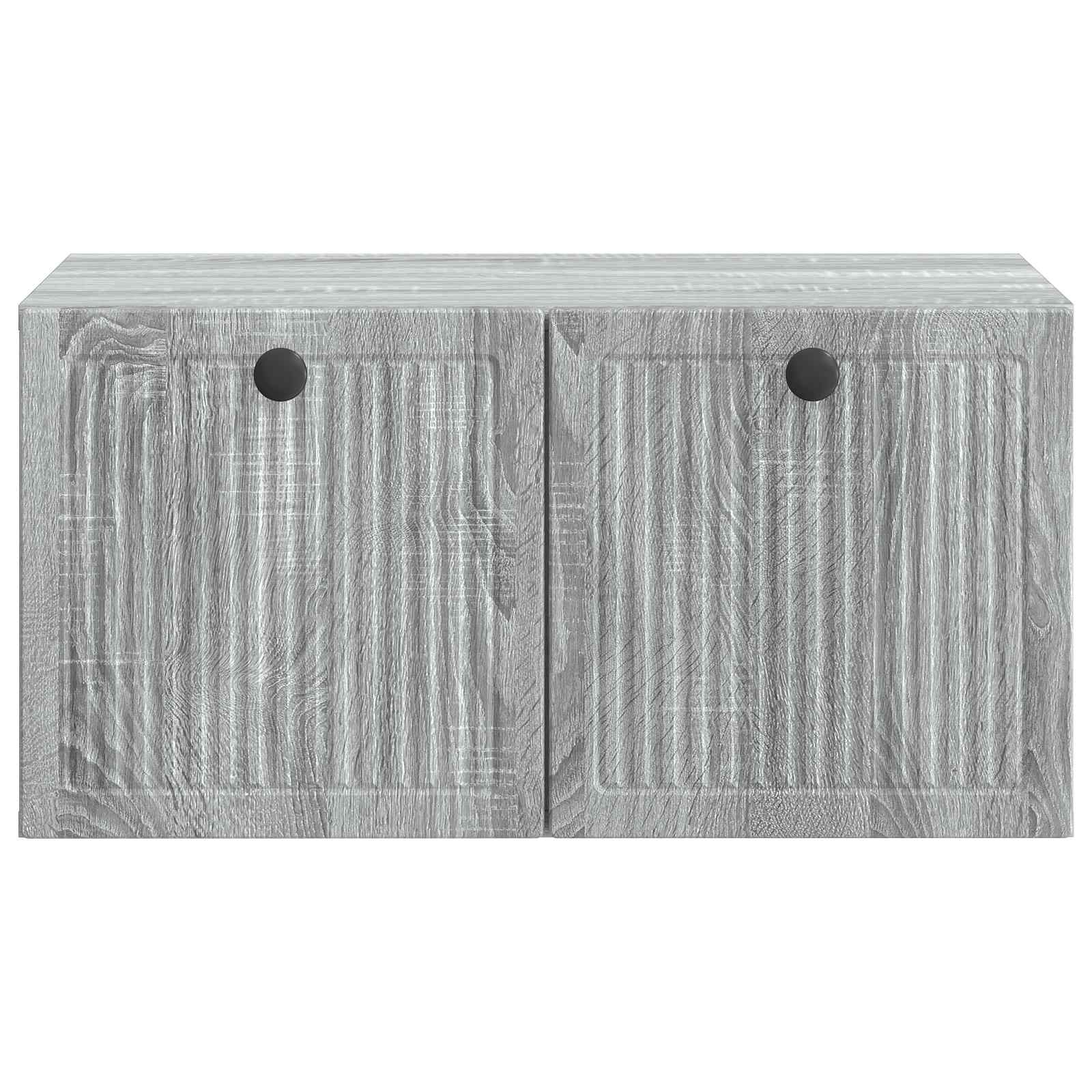 vidaXL Szafka RTV montowana na ścianie Szary Sonoma 59,5 x 41 x 30 cm