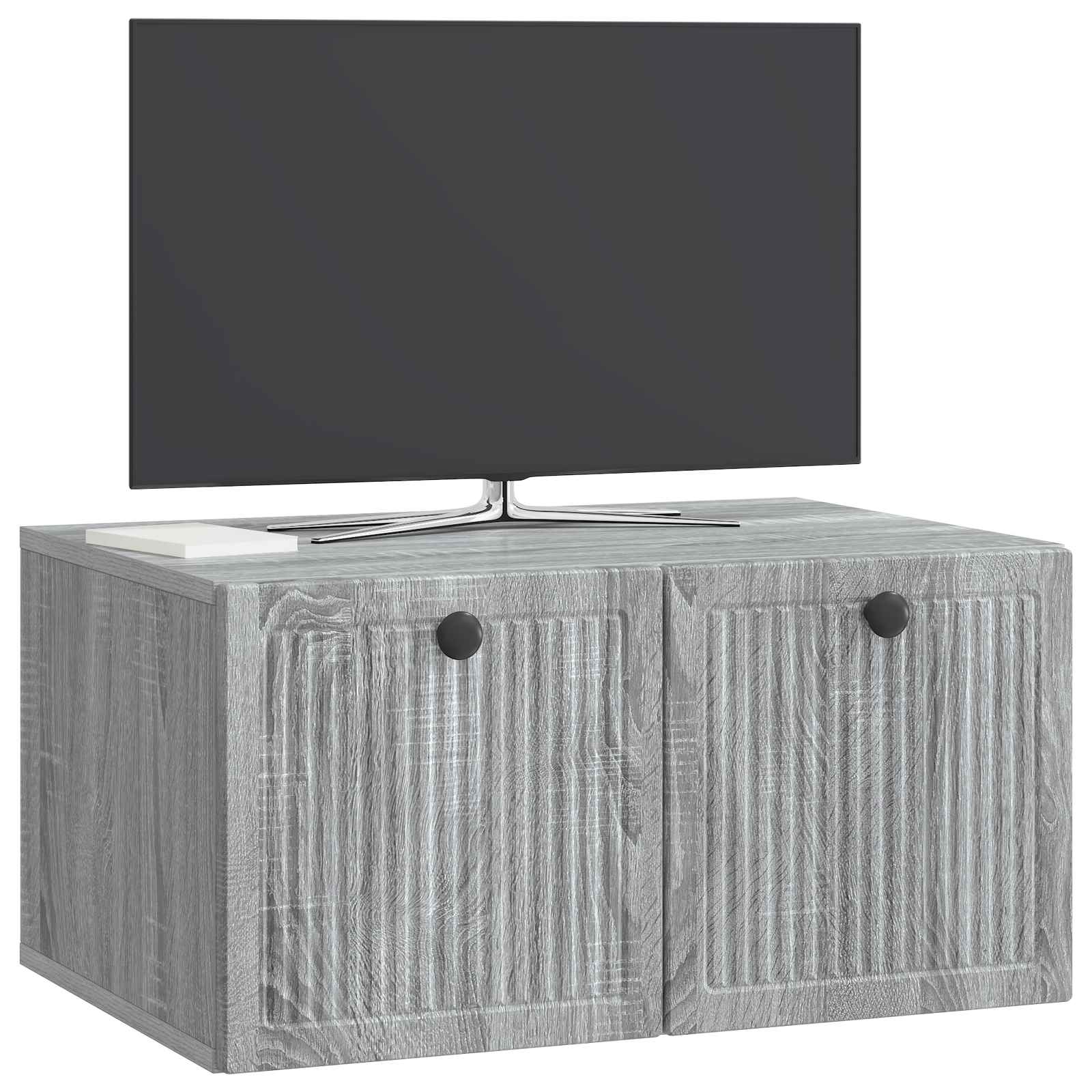 vidaXL Szafka RTV montowana na ścianie Szary Sonoma 59,5 x 41 x 30 cm