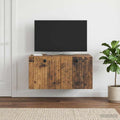 vidaXL Szafka RTV montowana na ścianie Stare drewno 59,5 x 41 x 30 cm