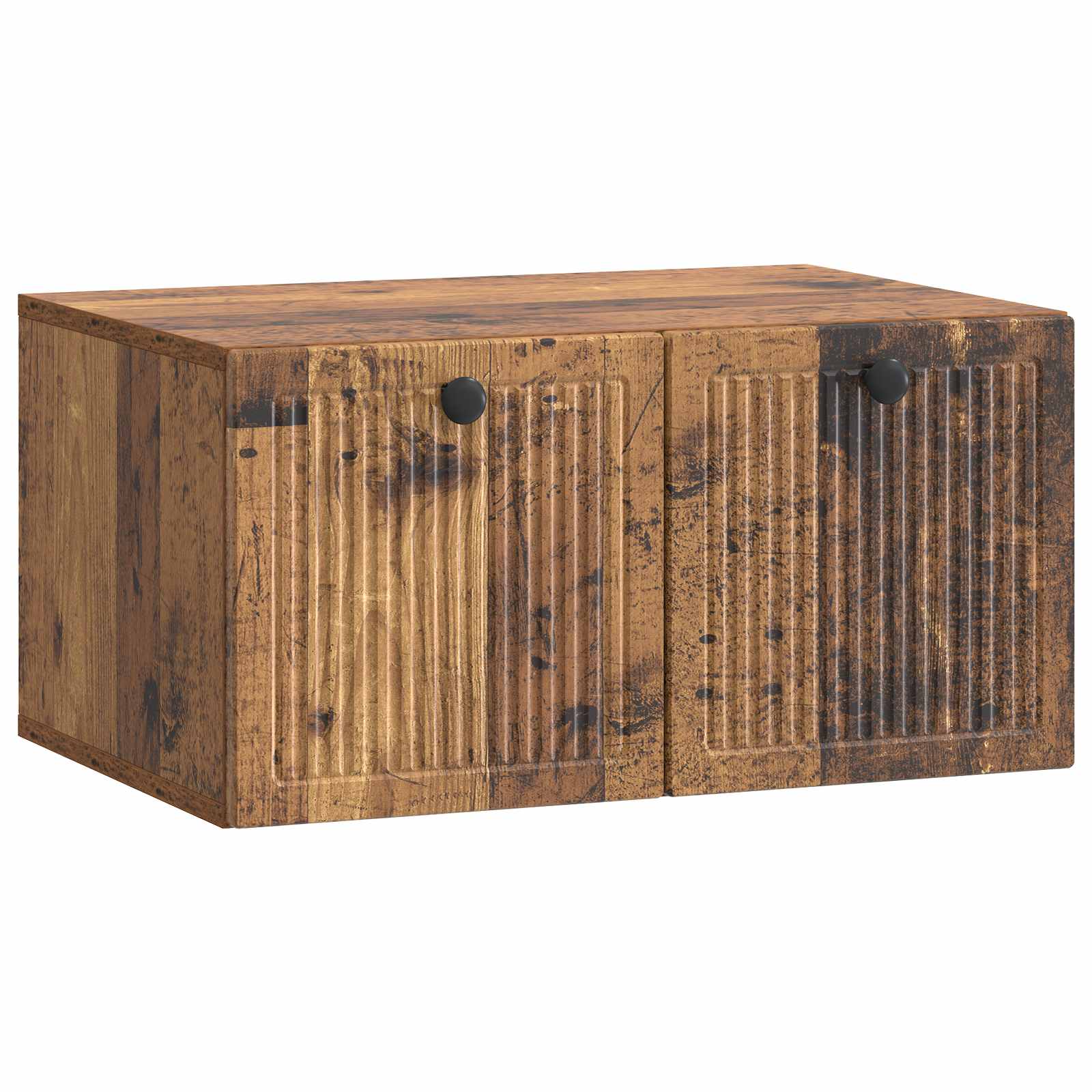 vidaXL Szafka RTV montowana na ścianie Stare drewno 59,5 x 41 x 30 cm