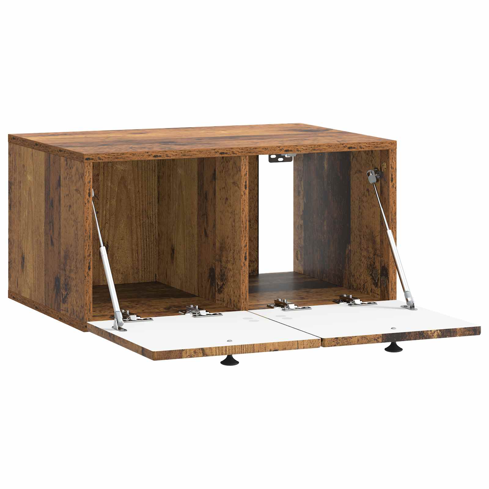 vidaXL Szafka RTV montowana na ścianie Stare drewno 59,5 x 41 x 30 cm
