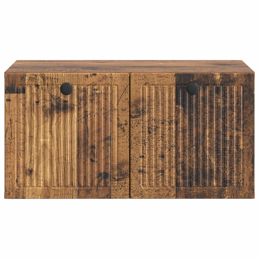 vidaXL Szafka RTV montowana na ścianie Stare drewno 59,5 x 41 x 30 cm