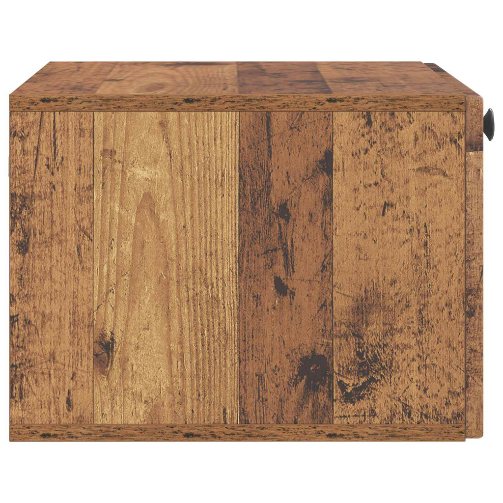 vidaXL Szafka RTV montowana na ścianie Stare drewno 59,5 x 41 x 30 cm