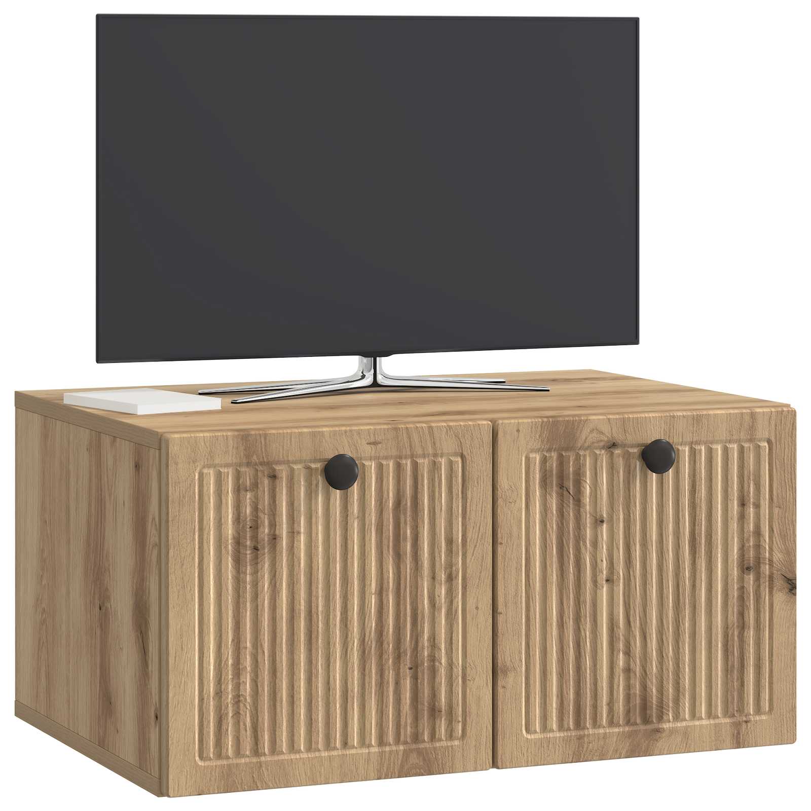 vidaXL Szafka RTV montowana na ścianie 59,5 x 41 x 30 cm Dąb artisan