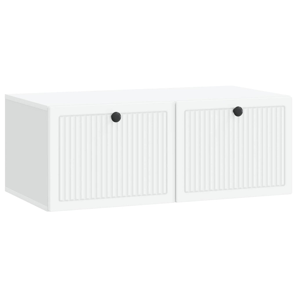 vidaXL Szafka RTV montowana na ścianie Biały 78,5 x 41 x 30 cm