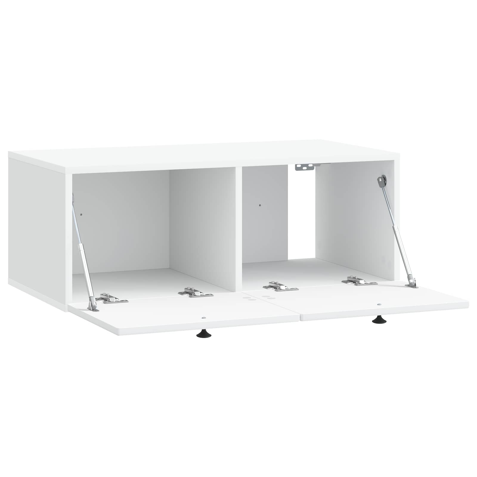 vidaXL Szafka RTV montowana na ścianie Biały 78,5 x 41 x 30 cm