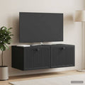 vidaXL Szafka RTV montowana na ścianie Czarny 78,5 x 41 x 30 cm