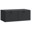 vidaXL Szafka RTV montowana na ścianie Czarny 78,5 x 41 x 30 cm