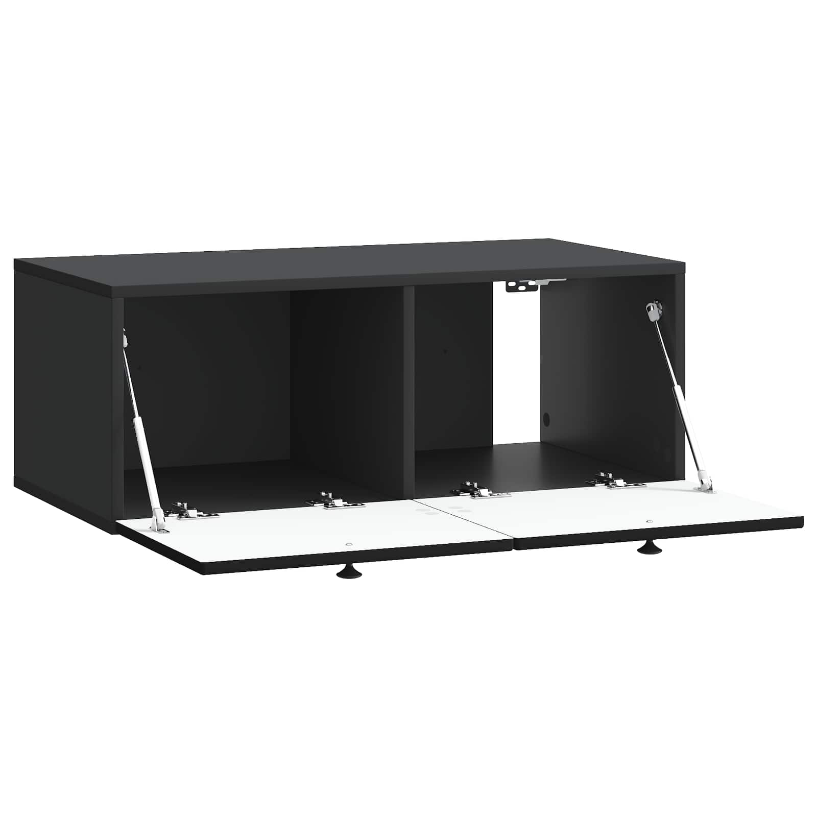 vidaXL Szafka RTV montowana na ścianie Czarny 78,5 x 41 x 30 cm
