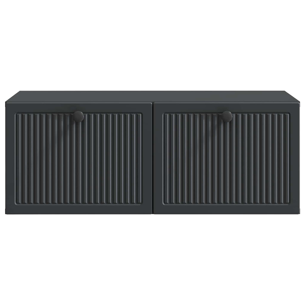 vidaXL Szafka RTV montowana na ścianie Czarny 78,5 x 41 x 30 cm