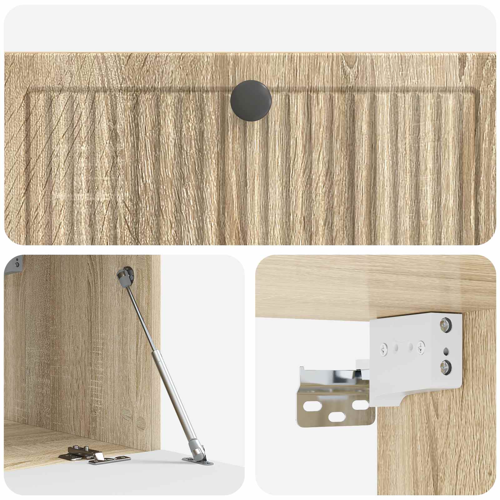 vidaXL Szafka RTV montowana na ścianie dąb Sonoma 78,5 x 41 x 30 cm