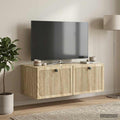 vidaXL Szafka RTV montowana na ścianie dąb Sonoma 78,5 x 41 x 30 cm
