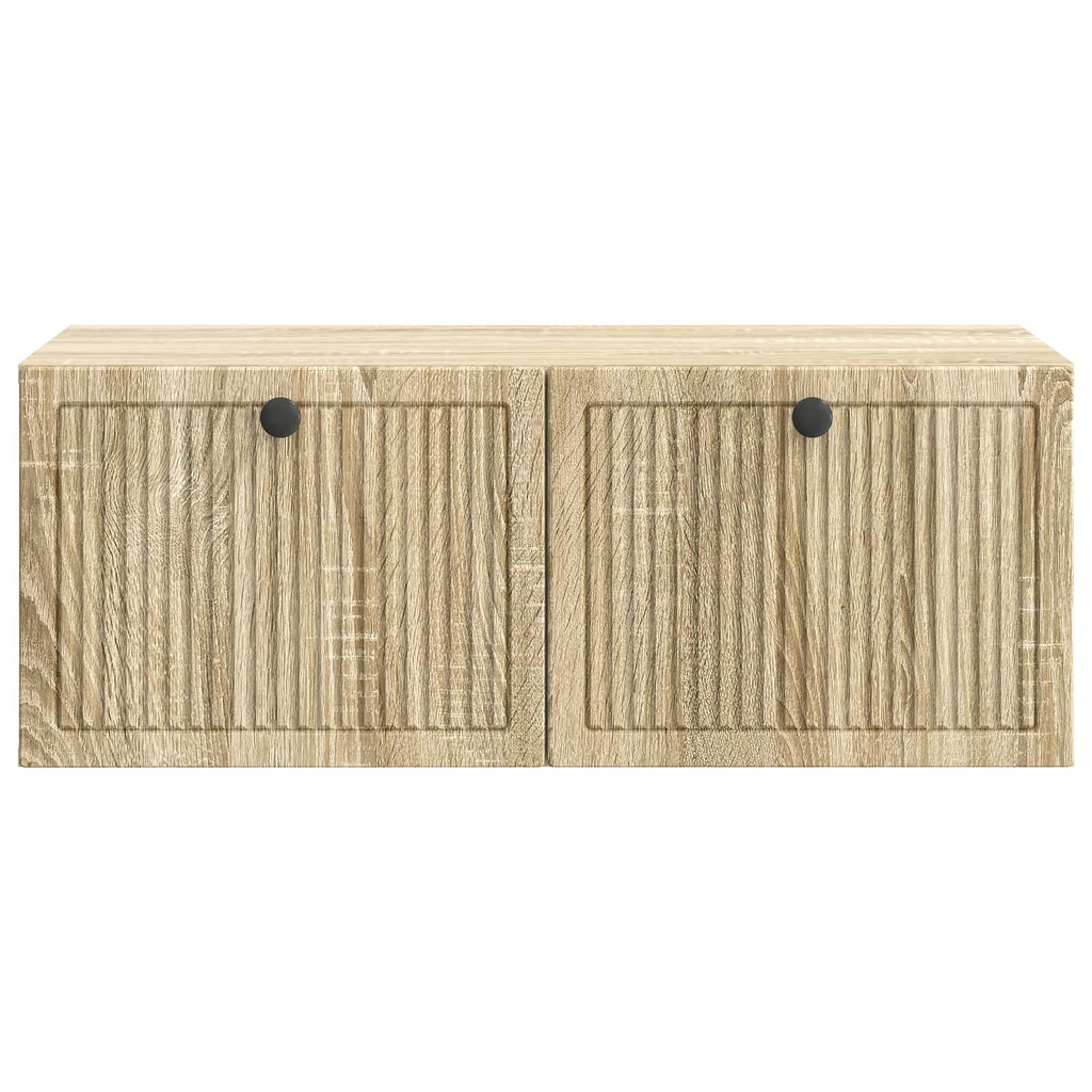 vidaXL Szafka RTV montowana na ścianie dąb Sonoma 78,5 x 41 x 30 cm