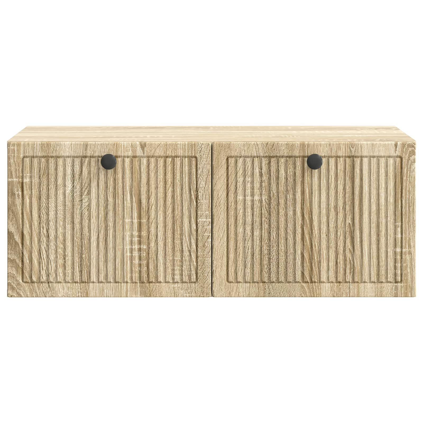 vidaXL Szafka RTV montowana na ścianie dąb Sonoma 78,5 x 41 x 30 cm