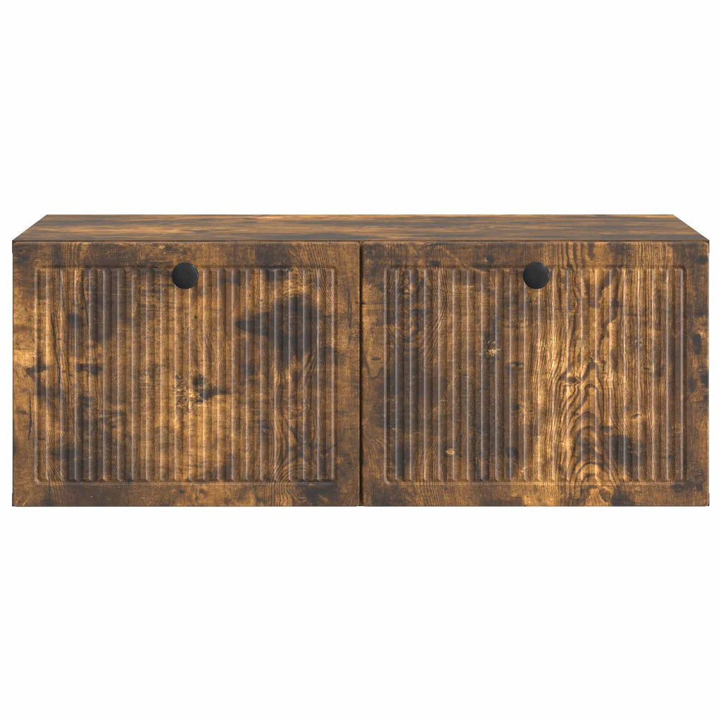 vidaXL Szafka RTV montowana na ścianie Dąb wędzony 78,5 x 41 x 30 cm