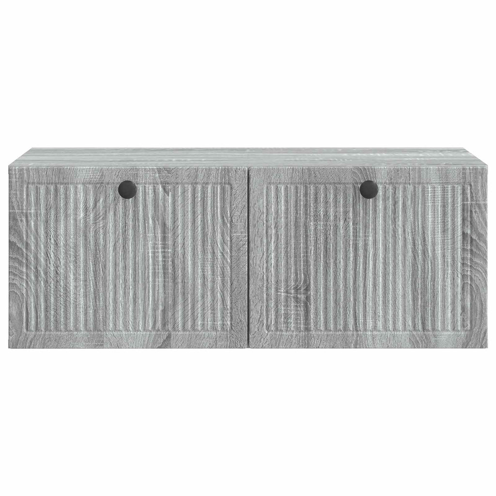 vidaXL Szafka RTV montowana na ścianie Szary Sonoma 78,5 x 41 x 30 cm
