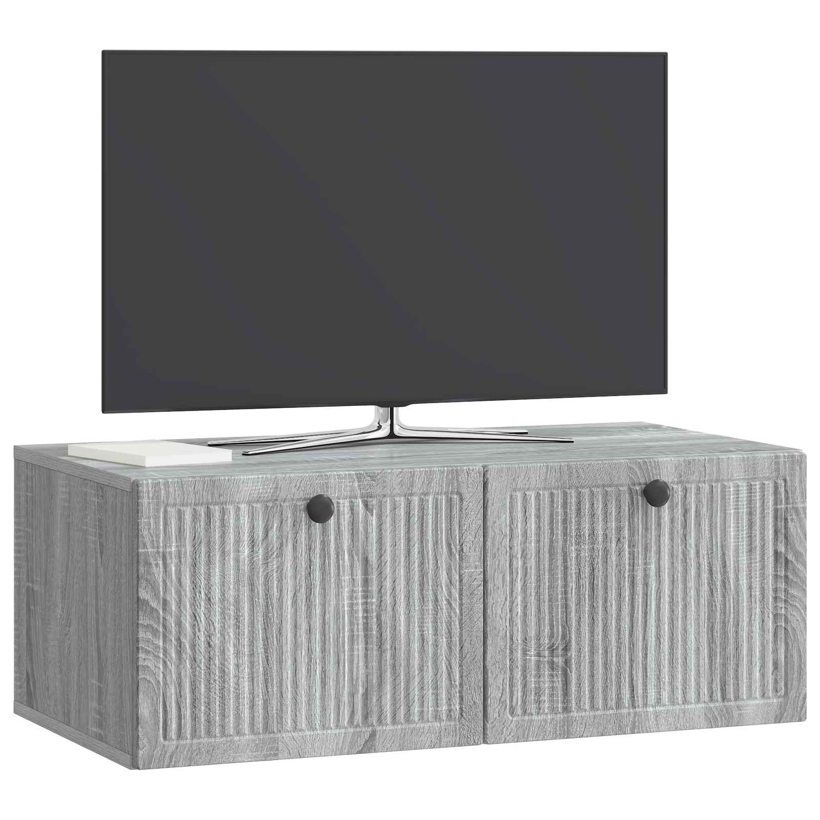 vidaXL Szafka RTV montowana na ścianie Szary Sonoma 78,5 x 41 x 30 cm