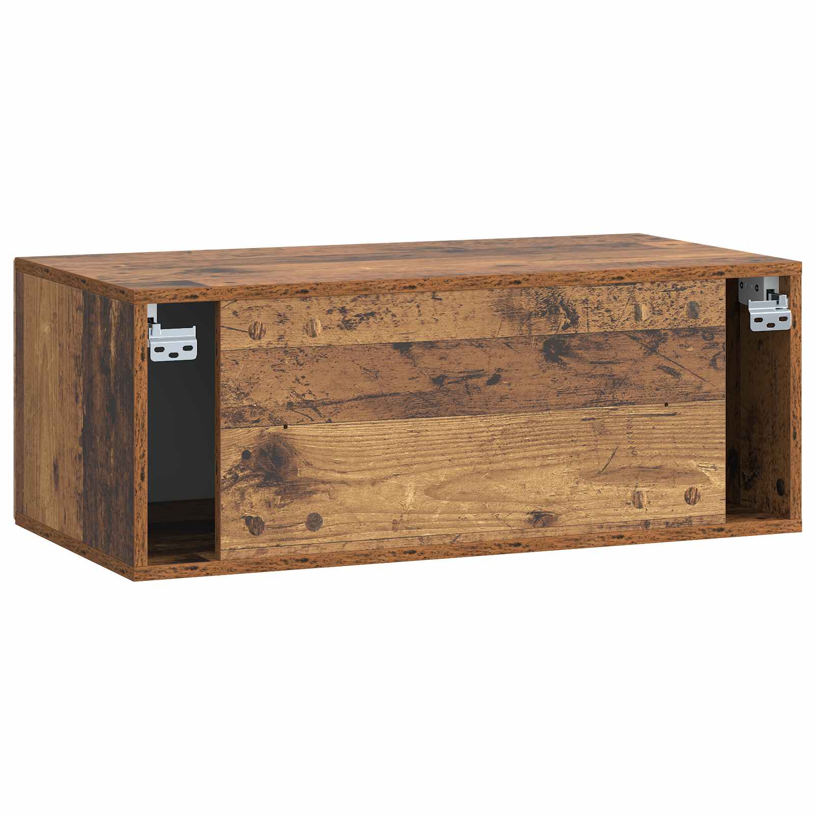 vidaXL Szafka RTV montowana na ścianie Stare drewno 78,5 x 41 x 30 cm