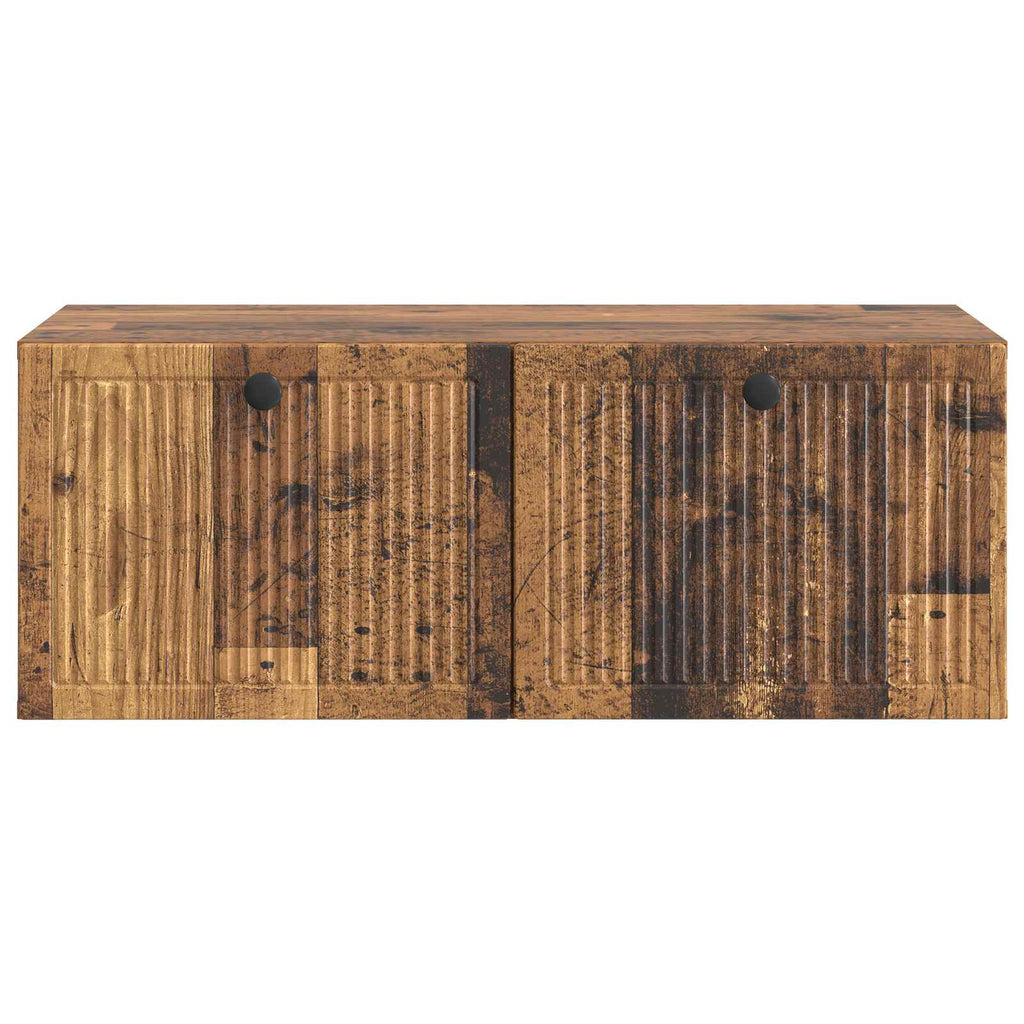 vidaXL Szafka RTV montowana na ścianie Stare drewno 78,5 x 41 x 30 cm